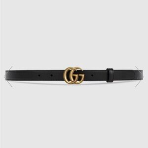 Gucci GG Marmont Thin Belt with Dustbag Size 90